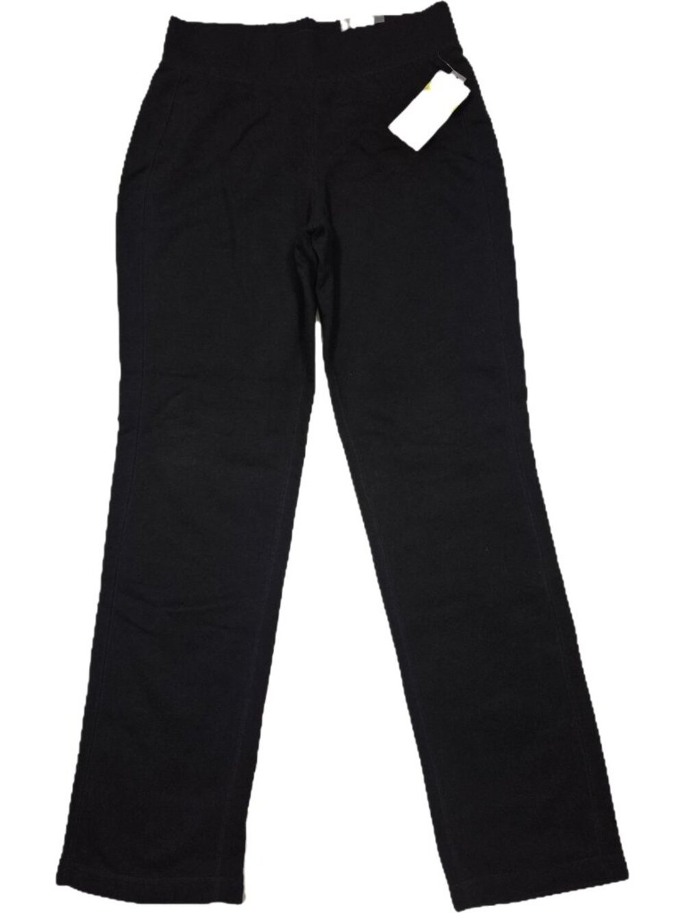 Tek Gear Womens Black Straight Leg Pants Mid Rise Soft Workout Gym Yoga Size S